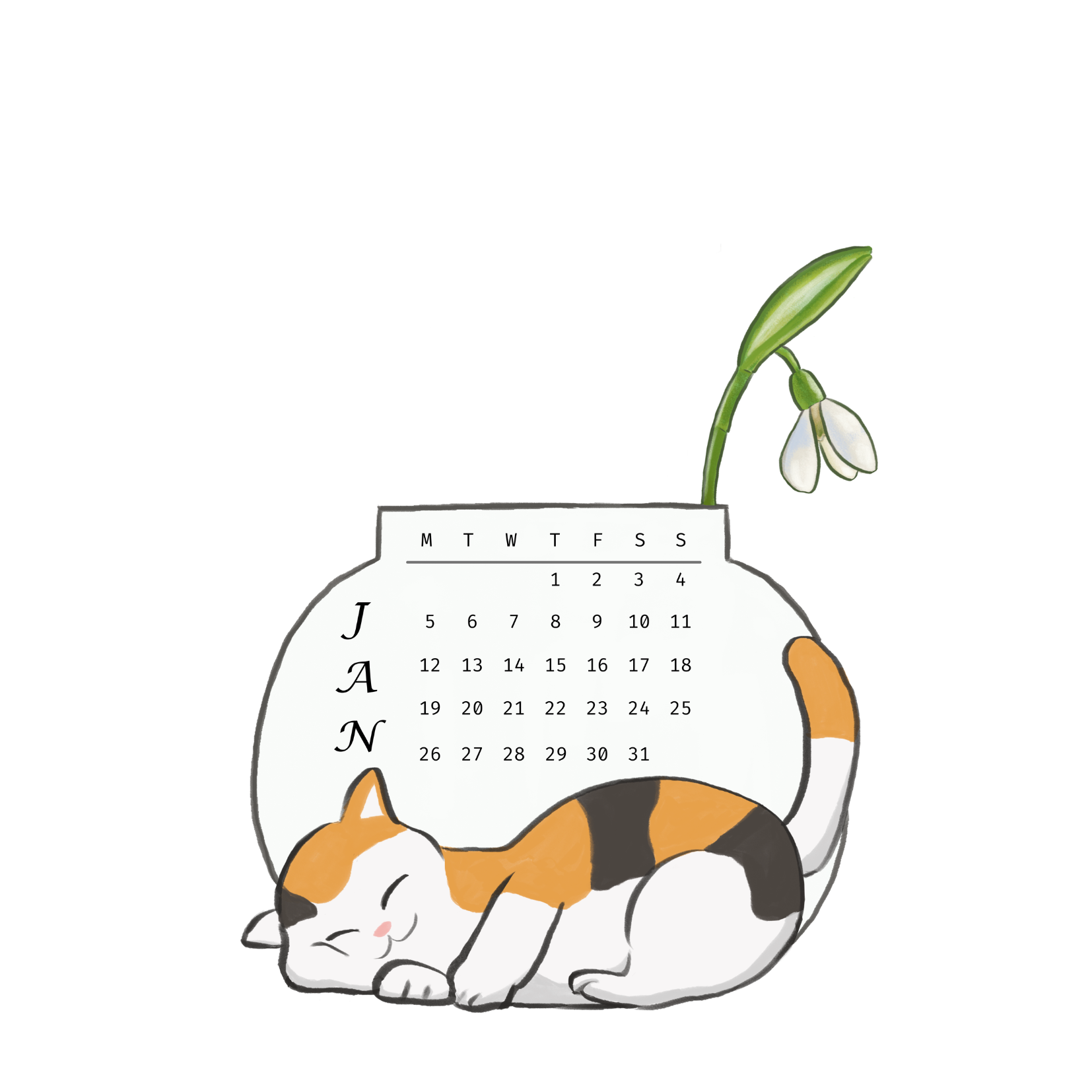 January 2026 Collectible Calendar